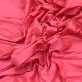 Dark Pink Plain Raw Silk Fabric