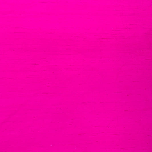 Fusia Pink Plain Raw Silk Fabric