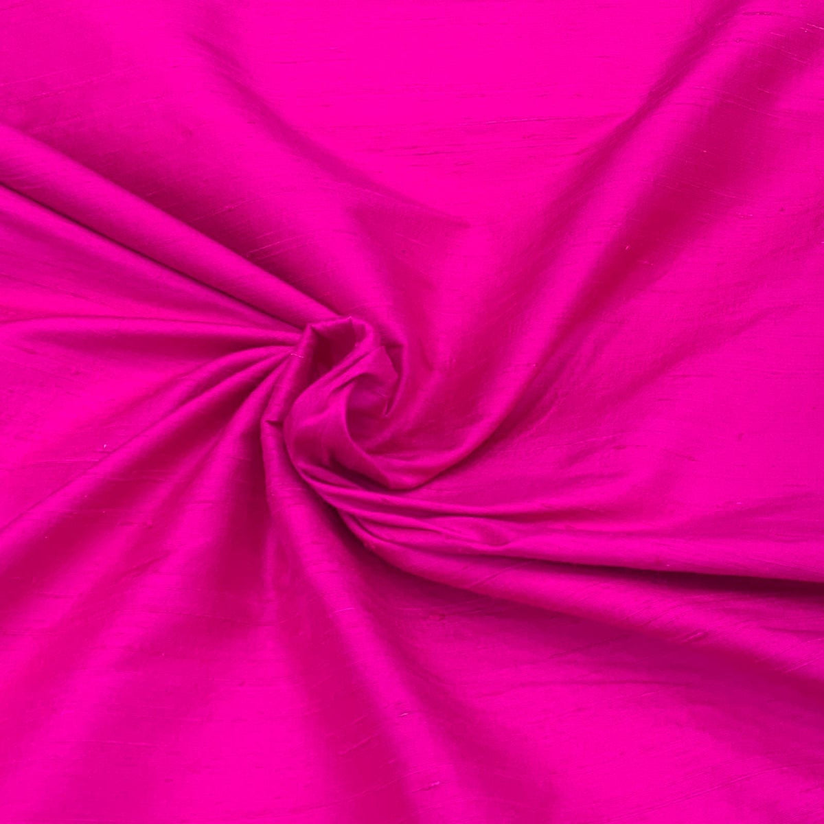 Fusia Pink Plain Raw Silk Fabric