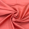 Peach Plain Raw Silk Fabric