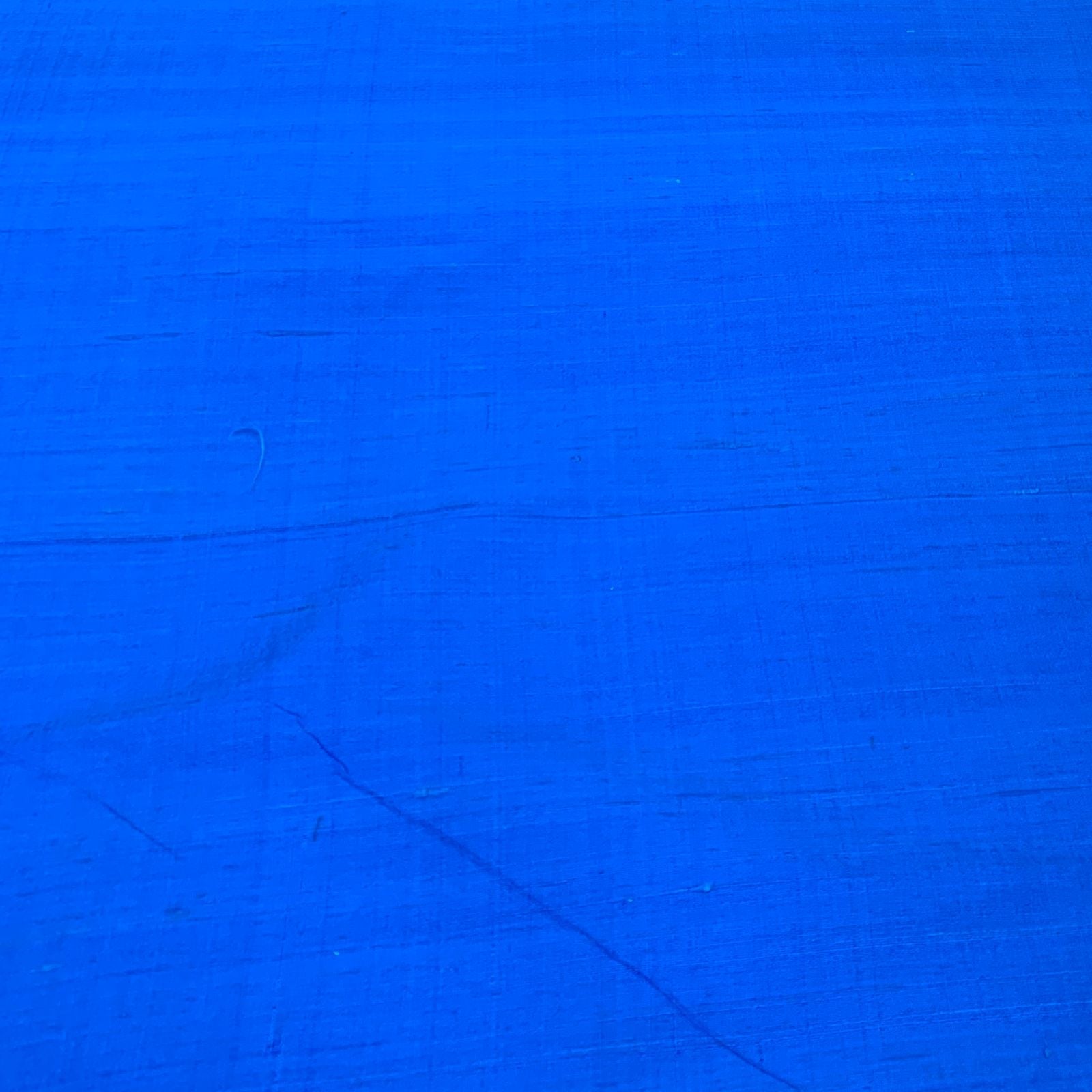 Cobalt Blue Plain Raw Silk Fabric