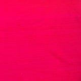 Bright Pink Plain Raw Silk Fabric