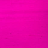 Neon Pink Plain Raw Silk Fabric