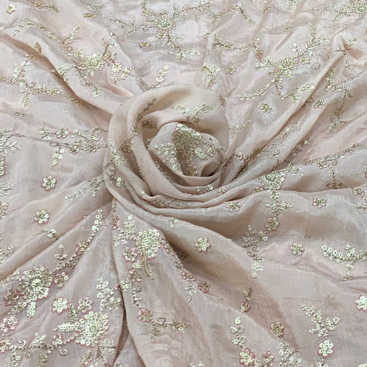 Chinon Chiffon Embroidery Fabric