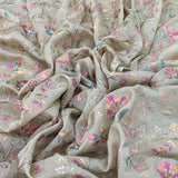 Chinon Chiffon Embroidery Fabric