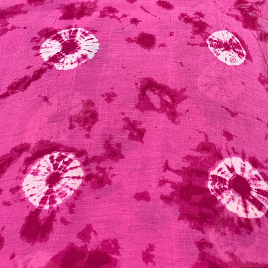 Chanderi Tie-Dye Printed Fabric