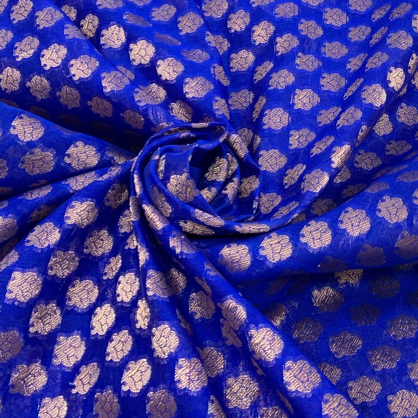 Chanderi Self Butti Brocade Fabric