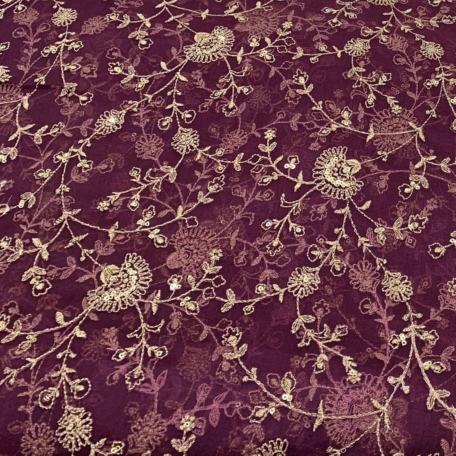 Organza Embroidery Fabric