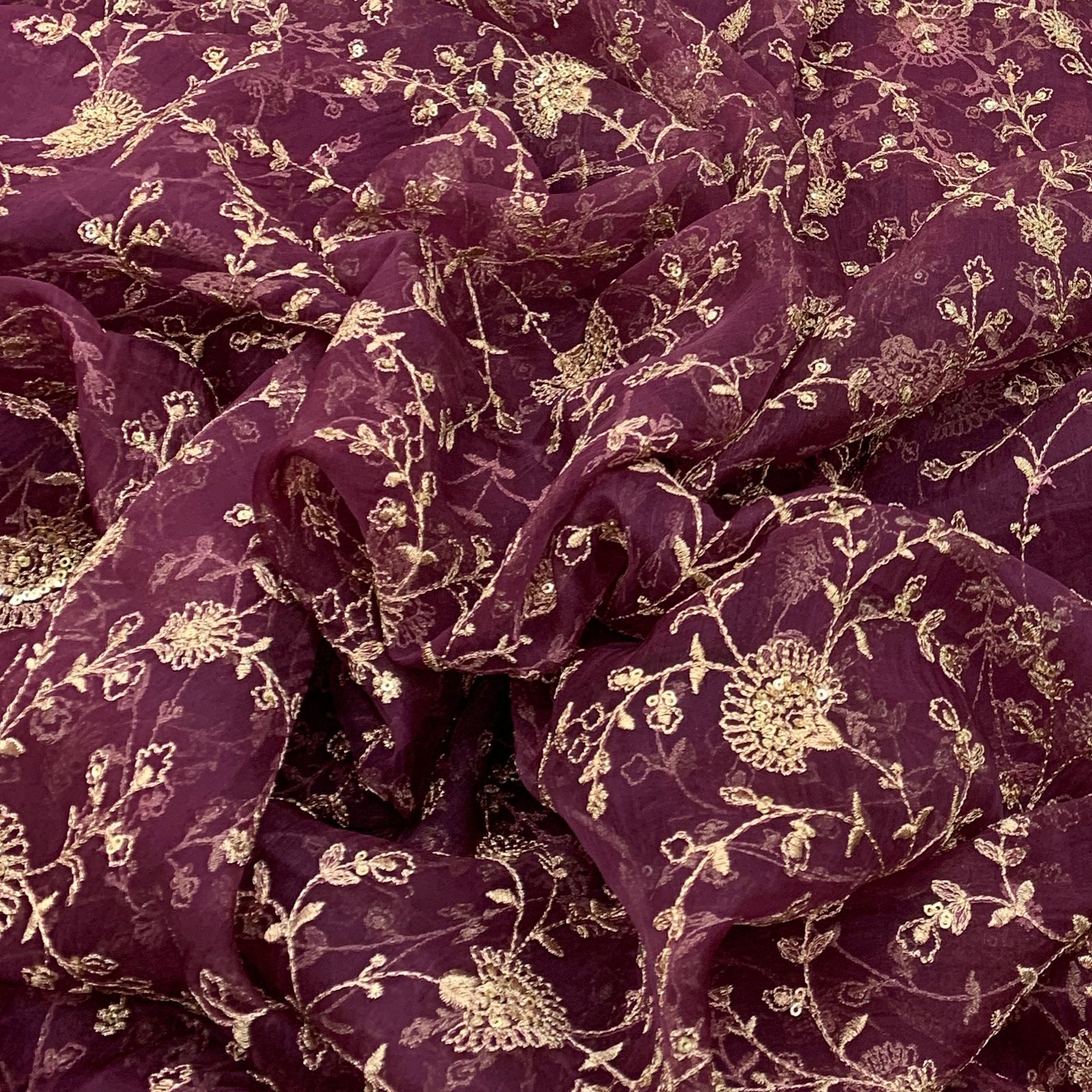 Organza Embroidery Fabric