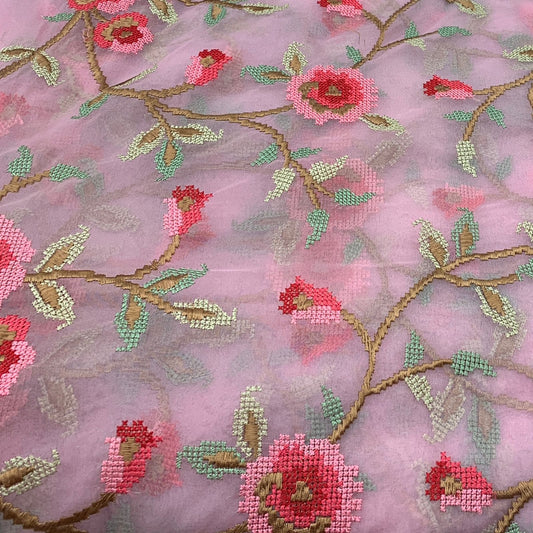 Organza Embroidery Fabric