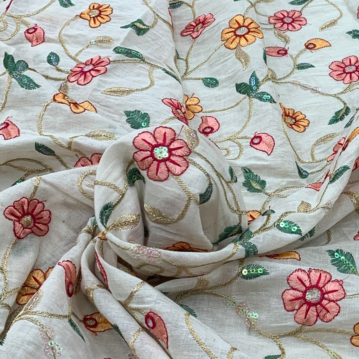 Cotton Embroidery Fabric