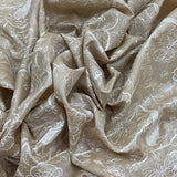 Tusser Silk Embroidery Fabric