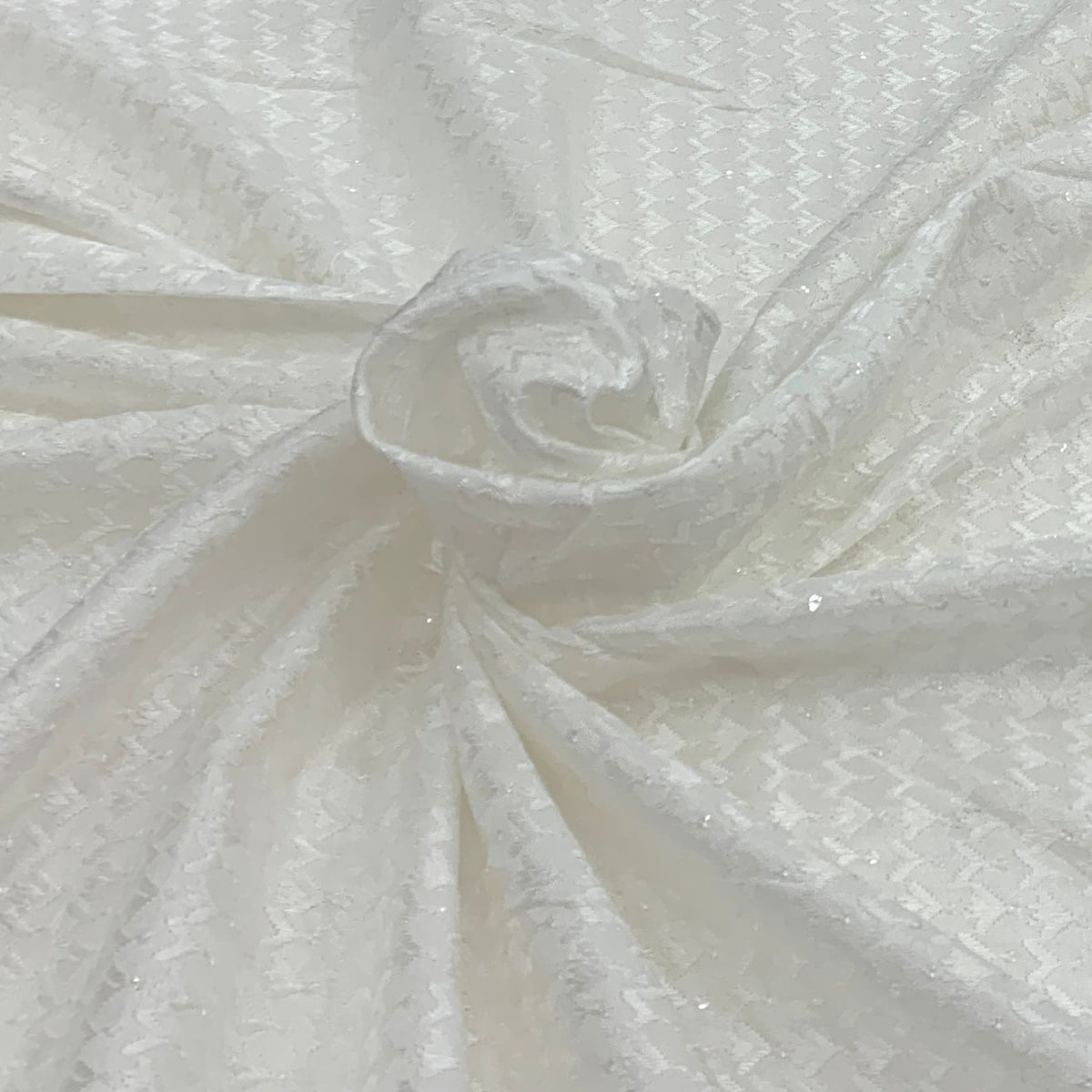 Slub Silk Embroidery Fabric