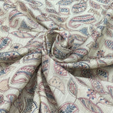 Slub Silk Embroidery Fabric