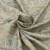 Slub Silk Embroidery Fabric