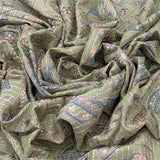 Slub Silk Embroidery Fabric