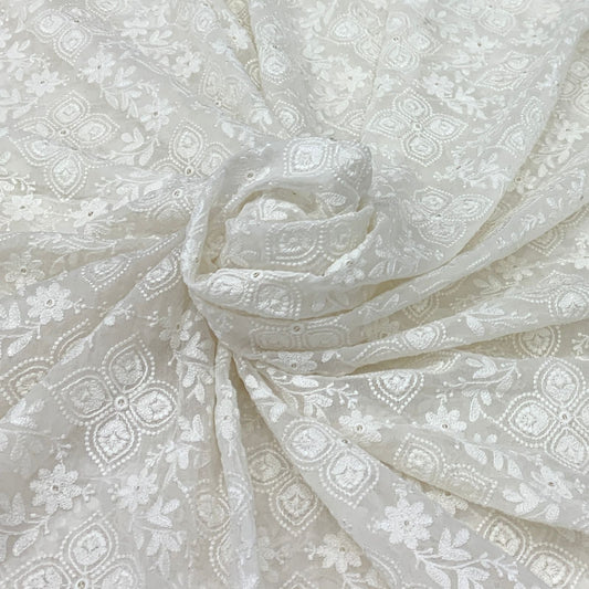 Georgette Embroidery Fabric