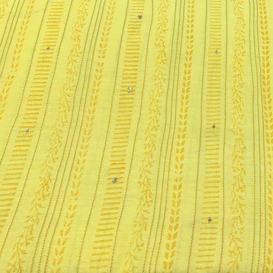 Chanderi Embroidery Fabric