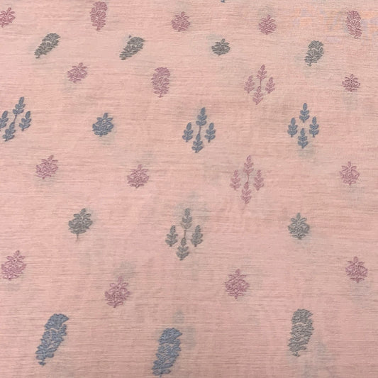 Chanderi Embroidery Fabric