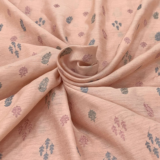 Chanderi Embroidery Fabric