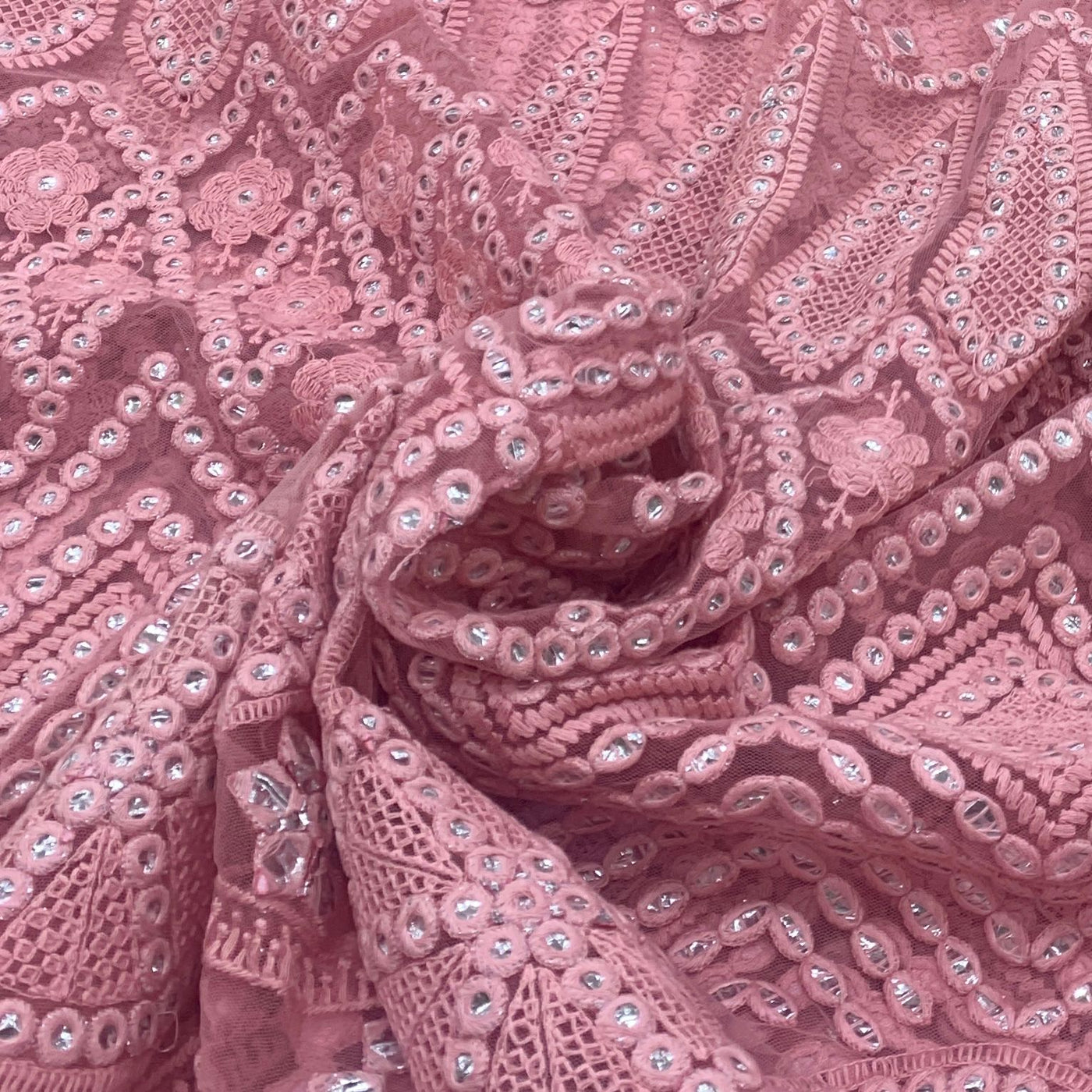 Net Embroidery Fabric