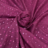 Slub Silk Embroidery Fabric