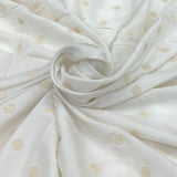 Slub Silk Embroidery Fabric