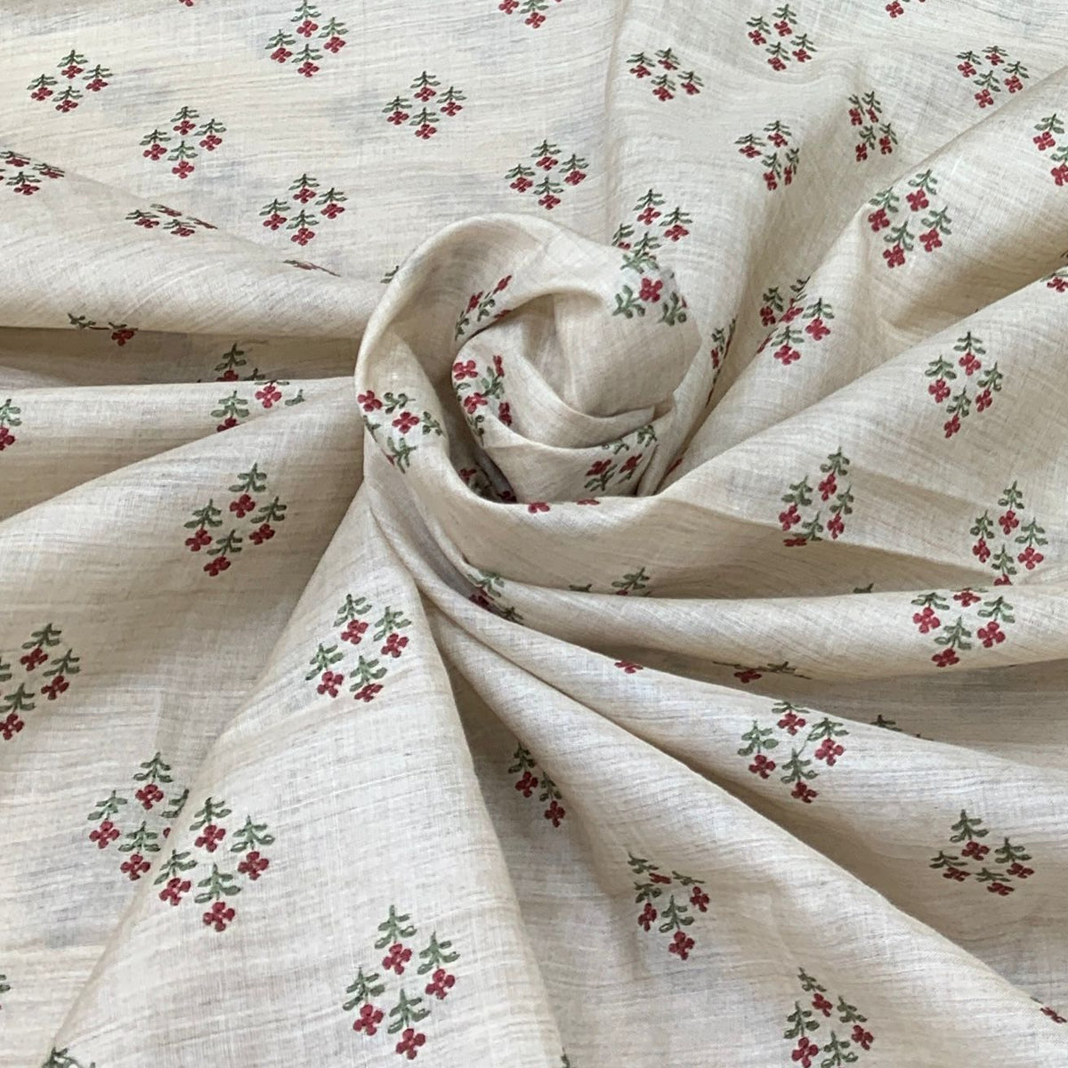 Tusser Silk Embroidery Fabric