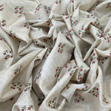 Tusser Silk Embroidery Fabric