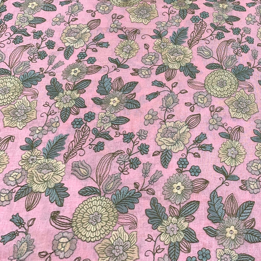 Tusser Silk Embroidery Fabric