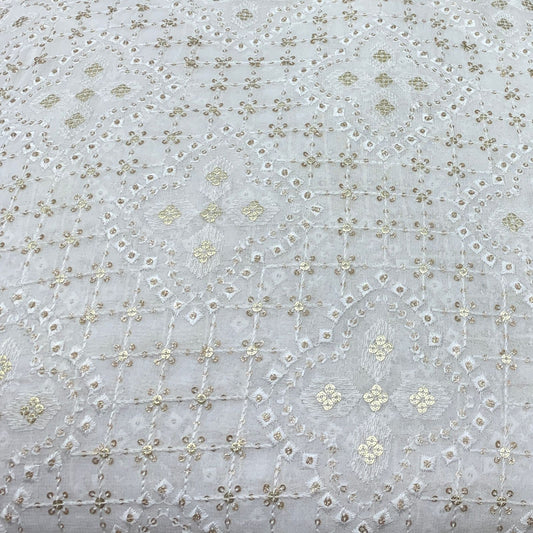 Georgette Embroidery Fabric