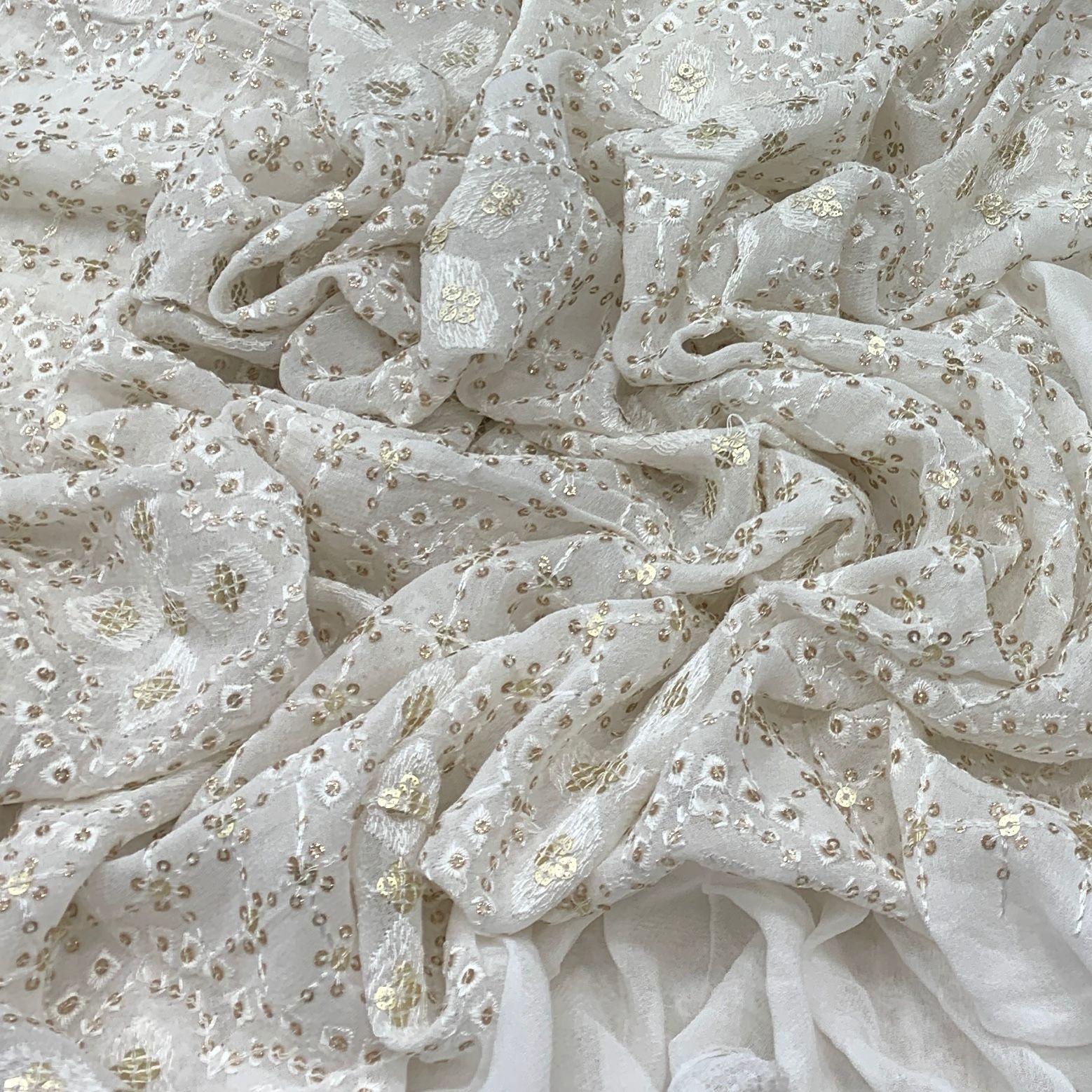 Georgette Embroidery Fabric