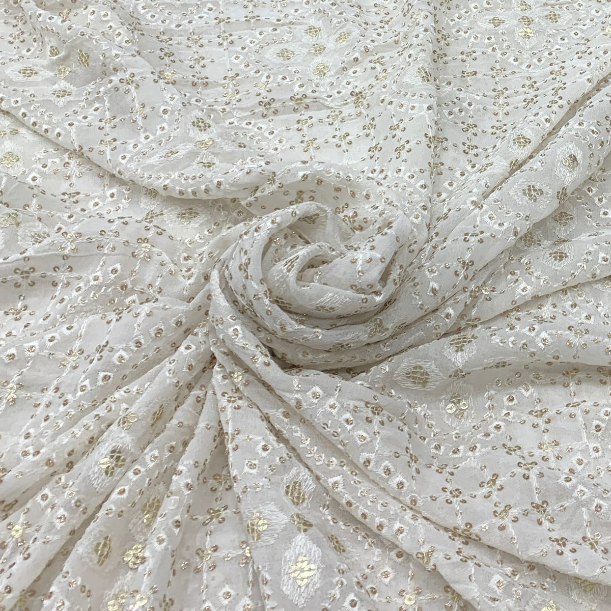 Georgette Embroidery Fabric