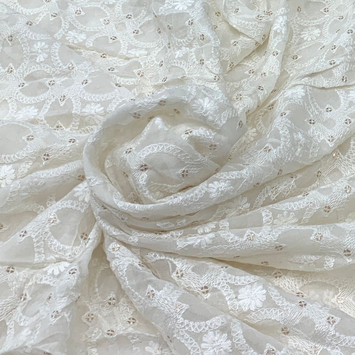 Georgette Embroidery Fabric