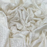 Slub Silk Embroidery Fabric