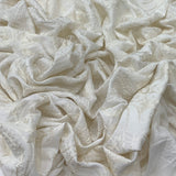 Slub Silk Embroidery Fabric