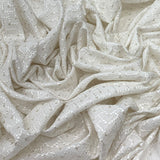 Slub Silk Embroidery Fabric