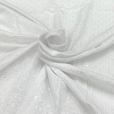 Rayon Cotton Embroidery Fabric