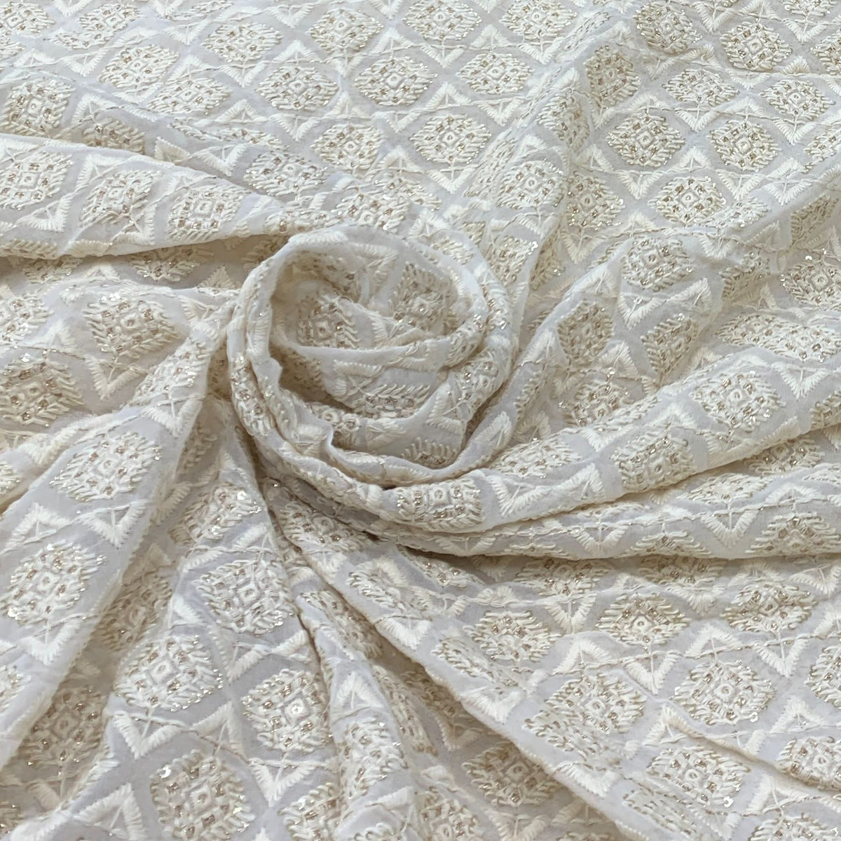 Georgette Embroidery Fabric