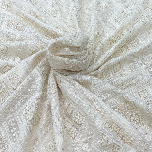 Georgette Embroidery Fabric