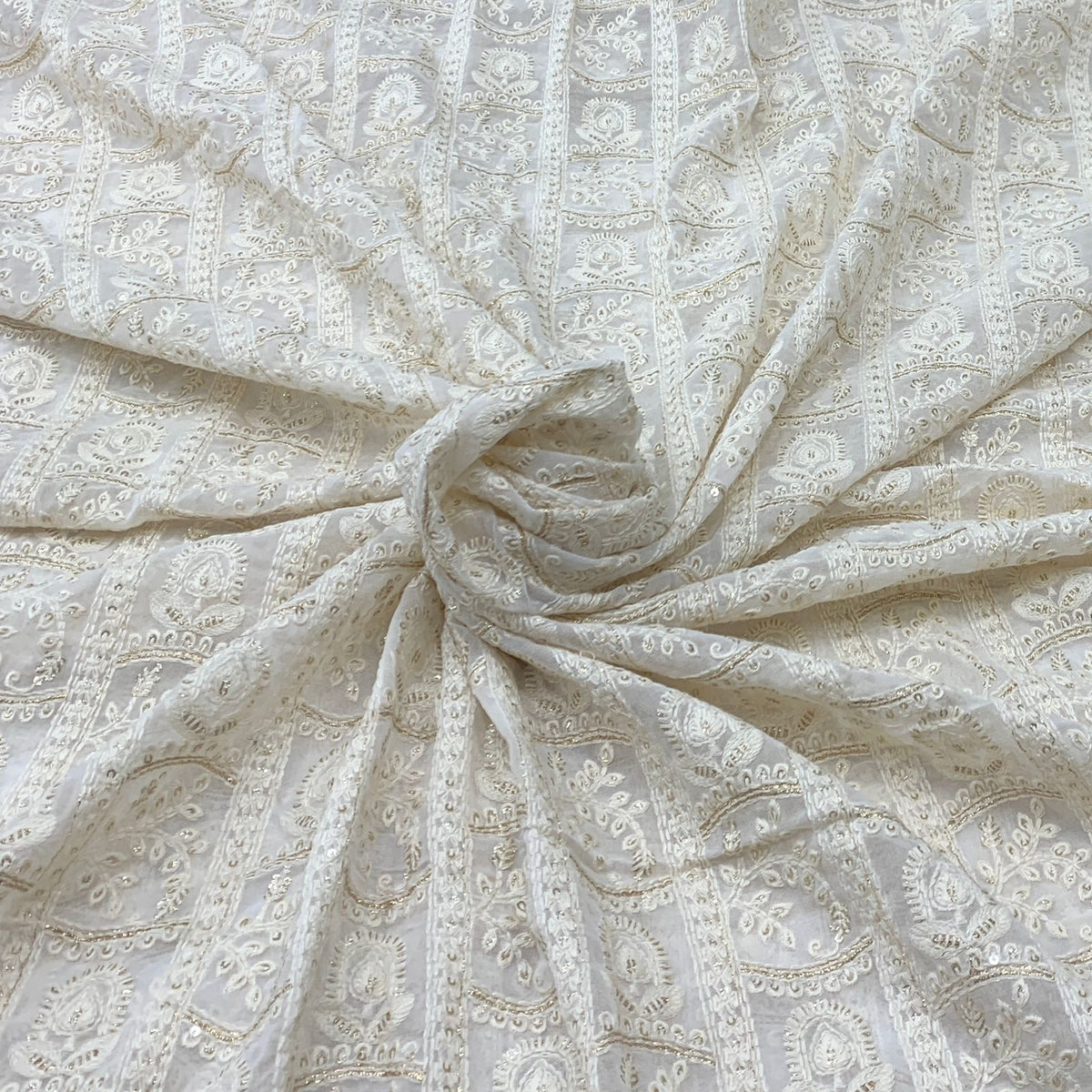 Georgette Embroidery Fabric