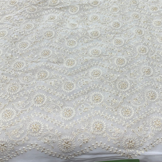 Georgette Embroidery Fabric