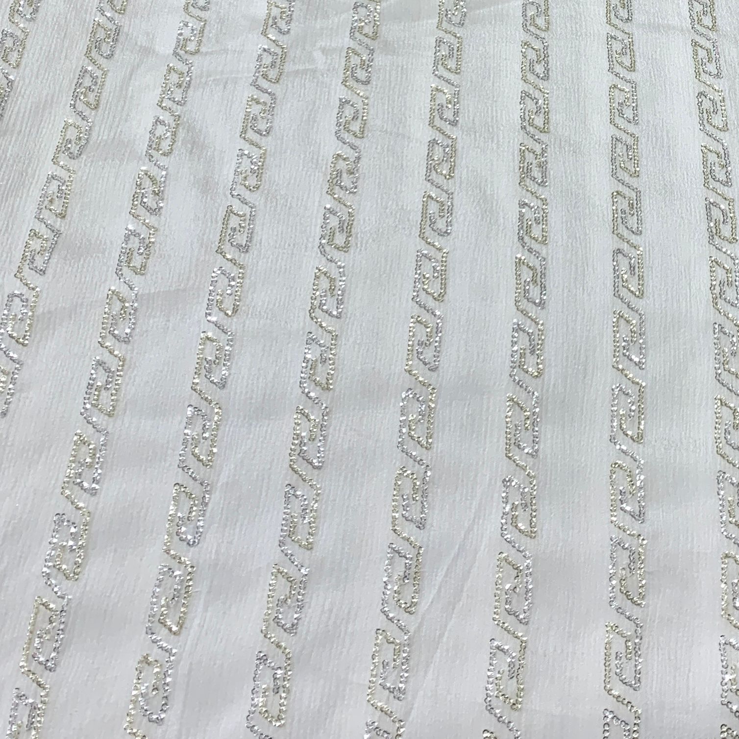 Chinon Chiffon Embroidery Fabric