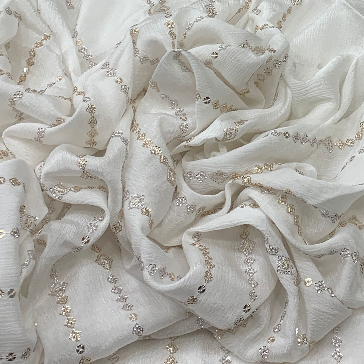 Chinon Chiffon Embroidery Fabric