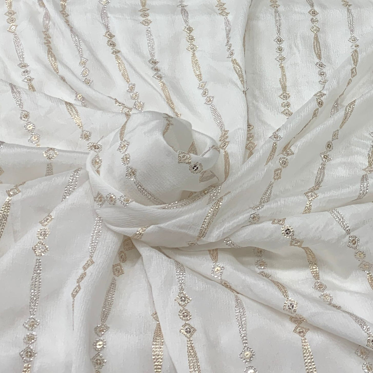 Chinon Chiffon Embroidery Fabric