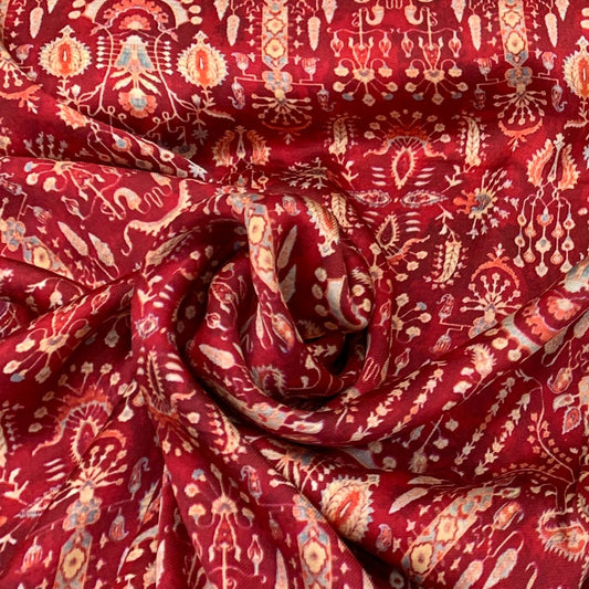 Modal Satin Printed Fabric