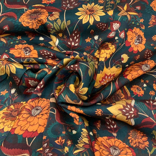 Modal Satin Printed Fabric