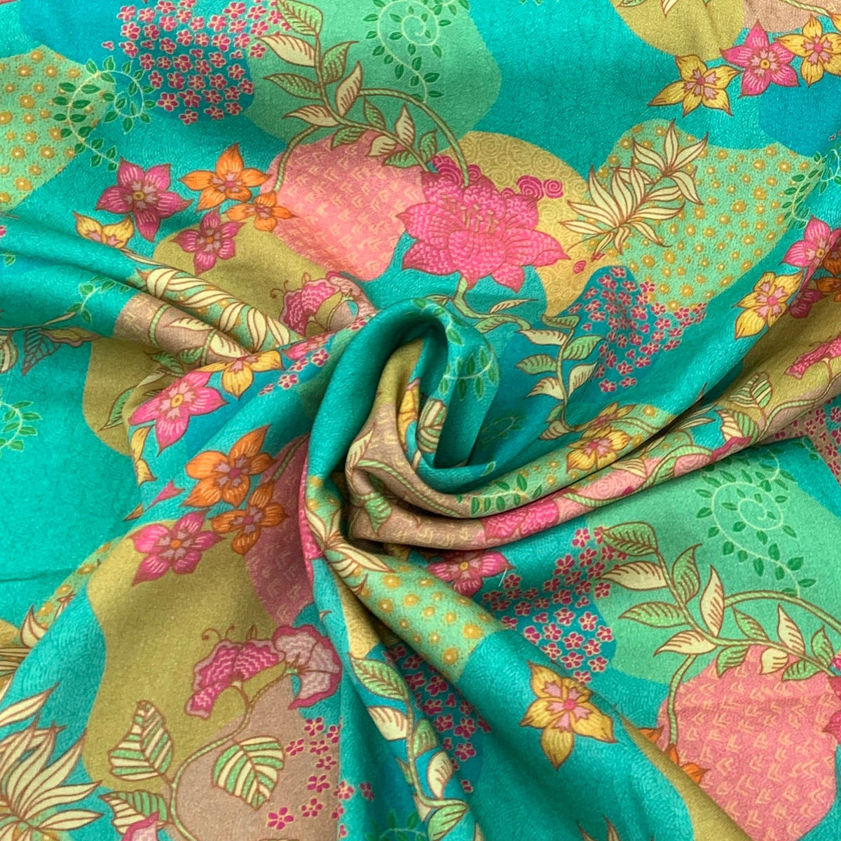 Modal Satin Printed Fabric