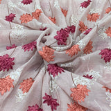 Chanderi Embroidery Fabric