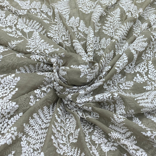 Chanderi Embroidery Fabric